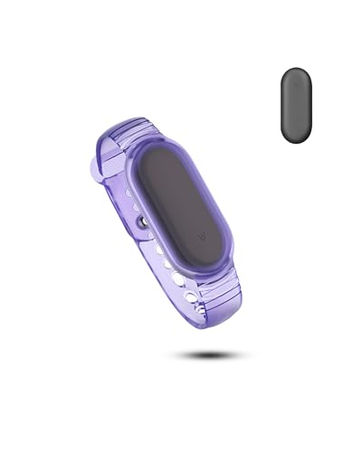 TPU Armband für PLAUD NotePin VoiceRecorder, daunke Voll Schutz Abdeckung, Kratzerfest, stoßdicht, wasserdicht (Violett)