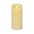 Luminara Ivory Moving Flame Pillar Flameless LED Candle, Scalloped Edge, Real Wax, Unscented, Timer (3" x 6.5")