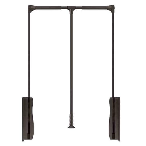 Tringle de penderie télescopique double effet pour doubler l'espace de votre placard