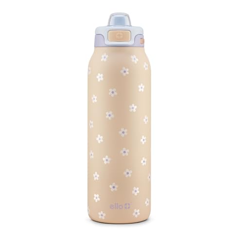 Image of Ello Pop & Fill Insulated Stainless Steel Water Bottle with Quick Fill Lid, Leakproof Locking, Sip or Chug Spout, BPA-Free, Double Wall Vacuum Insulated for Sports, Travel & School- 22oz / 32oz / 40oz