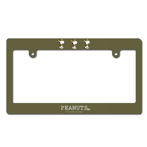 ナンバーフレーム スヌーピー ナンバープレート 前後2枚セット ILIUEND カー用品 カータグフレーム 車のナンバープレート ナンバーフレームセット PC素材 普通車 軽自動車適用 日本?汎用 カーアクセサリー 錆びにくい 掛けやすい 装飾ボーダー 3