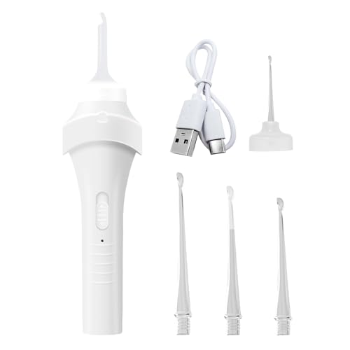 Extracción de cera para el oído, kit de extracción de cabello oídos - Herramienta de extracción de cera de oído eléctrico con LED | Dispositivo portátil reutilizable para familia personal para niños a