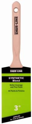 Shur-Line 3" Synthetic Blend Better Angled Paint Brush with Wood Handle - Quantity of (12)