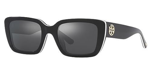 Tory Burch Sunglasses TY 7190 U 19466G Black White Trilayer