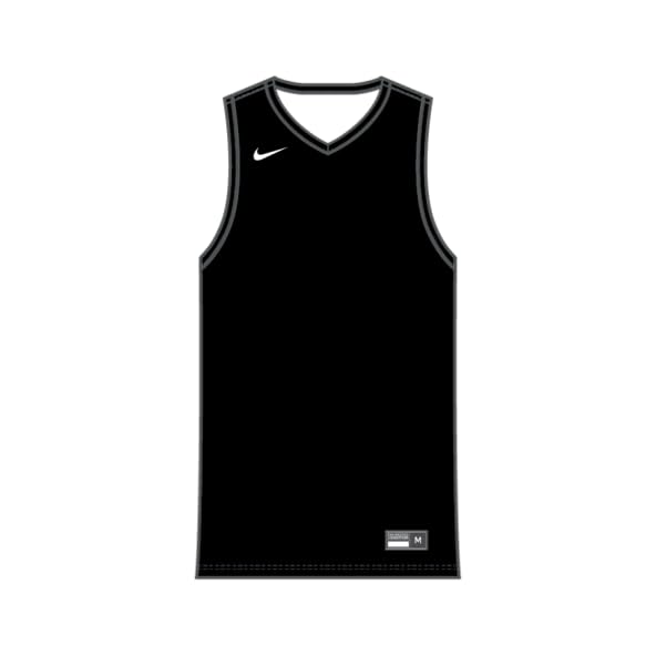 NIKE Mens Team25 Basketball Stock Reversible Jersey - Black Camiseta Hombre