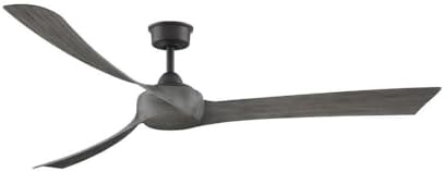 Fanimation Wrap Custom - 3 Blade Ceiling Fan - 15.96 Inches Tall And 72 Inches Wide - Matte Greige Finish - Weathered Wood Blade Color