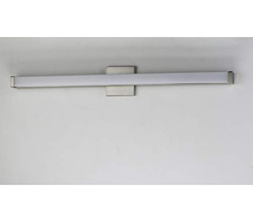 Image of Maxim Lighting Spec Bath Vanity Light | Satin Nickel Aluminum Finish | Contemporary Indoor Light Fixture | Ideal for Bathrooms & Powder Rooms | Dimmable | Home Decor Light Fixture | 52006SN