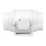 Ventilatore Di Ventilazione Da 4/6/8 Pollici, Scarico, In Linea, For Aria Fresca, Controllo Della Seconda Velocità, Adatto For Serre E Case Aspirazione Ad Alta Efficienza(4 inch)
