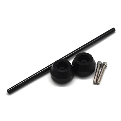 Motorchassis Passend für Triumph 675 Street Triple RS 2017 2018. Modifizierter Vorder- und Hinterachsschutz für Motorräder. Antikollisions-Schiebekugel. Motorrad Motorschutz(Front Wheel Black)