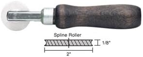 CRL Concave Edge Nylon Spline Roller 2" x 1/8" Wheel