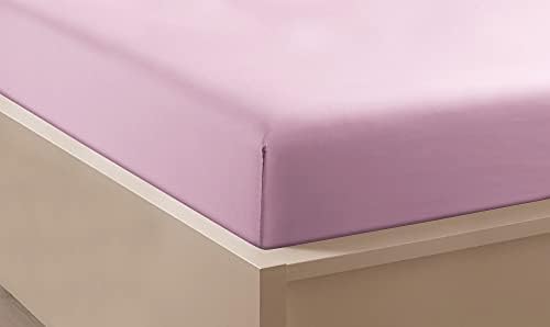 Extra Deep Pocket Fitted Sheet - Poly-Cotton Fitted Bed Sheet with Elastic Around Bedding Sheet - 16"(40Cm) Bottom Sheet - Fits mattresses Upto 16 deep Pocket (Duck Egg, King)