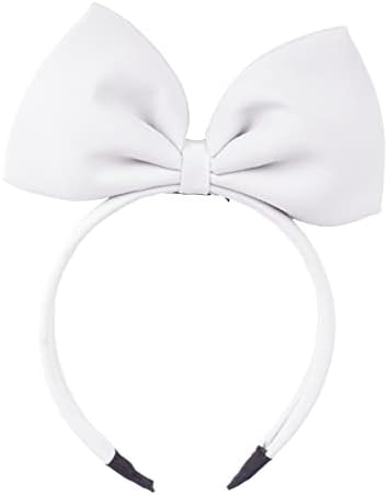 HoveBeaty Hair Band Bow Headbands Headdress for Women and Girls, Perfect Hair Accessories for Party and Cosplay (white)