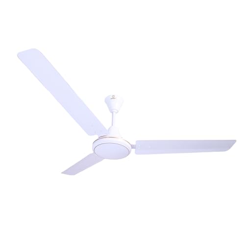 Image of Omen Changing Lives Dollar 1200mm Ceiling Fan for Home | BEE Star Rated Energy Efficient | Rust Resistant | Superior Air Delivery | High Speed | 2 Year Warranty| (White)