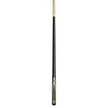 BCE FF200-2 Piece Ash Snooker Cue – 57" Length (145cm), Black Butt & Natural Wood Shaft - with Soft Case