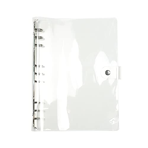 Classeur B5 transparent à 9 anneaux souple en PVC pour organiser vos agendas