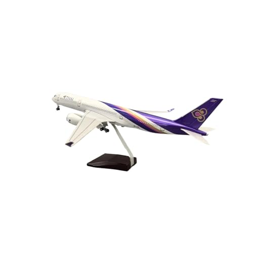 Aviones de escritorio decorativos con el modelo de avión A350 tailandés de 47 cm