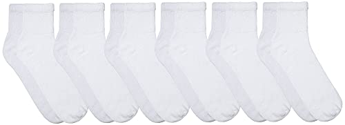 Yacht & Smith Women's Diabetic Neuropathy Edema Socks, Cotton Crew, Medical Sock #TOP28