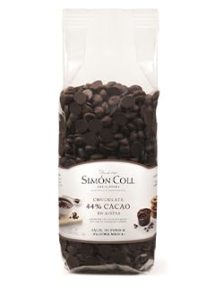 Chocolat Noir de Couverture 44% - Équilibre Idéal pour Ganaches et Mousses - Pack de 6 x 1kg