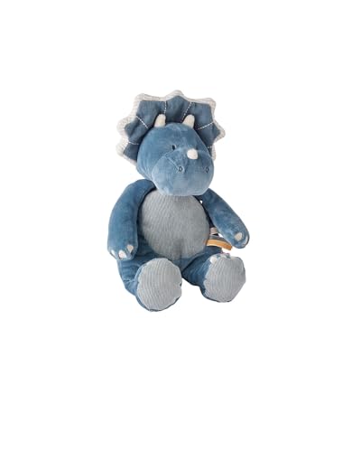 Noukie's - Doudou Enfant - Peluche Medium Ops - Doudou Coton Bio - Taille Adaptée aux Enfants (40 cm), Bleu