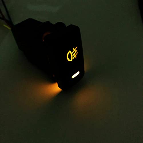 Interrupteur 12V 4 pôles à voyant LED pour commande de feux de jour DRL auto