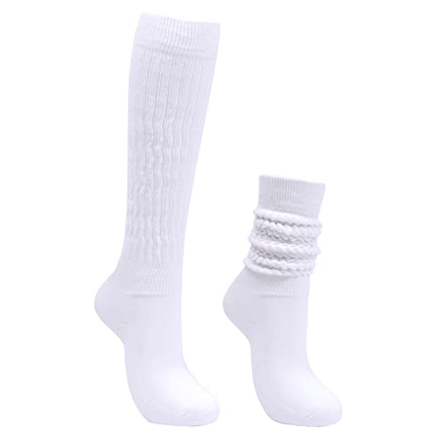 Intgoodluckycc Slouch Scrunch Socks for Women, Scrunch Long High Tube Socks