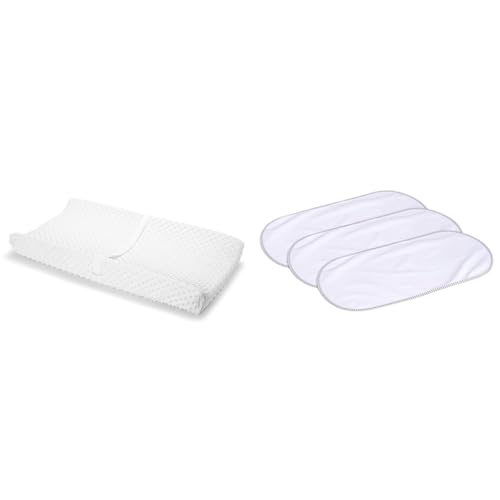 Image of Munchkin® Secure Grip™ Contoured Baby Diaper Changing Pad for Dresser, Includes Cover, Waterproof Pad & Waterproof Changing Pad Liners, 3 Count