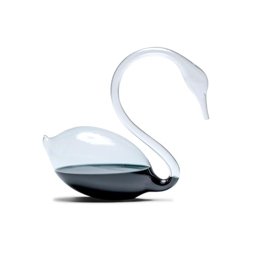 Blackswan Storm Glass Weather Predictor Crystal Swan Figurine | Unique Barometer Personal Weather...