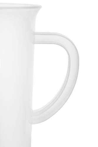 Measuring Jug, 1000Ml - Polypropylene Plastic - Raised Graduations - Chemical Resistant, Autoclavable - Handle For Convenient Lifting - Eisco Labs #TOP3