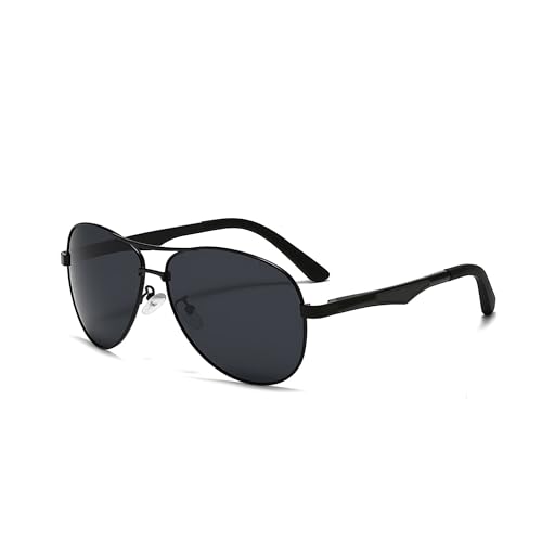 Classic Pilot Polarized Sunglasses Spring Hinges Al-Mg for mens womens