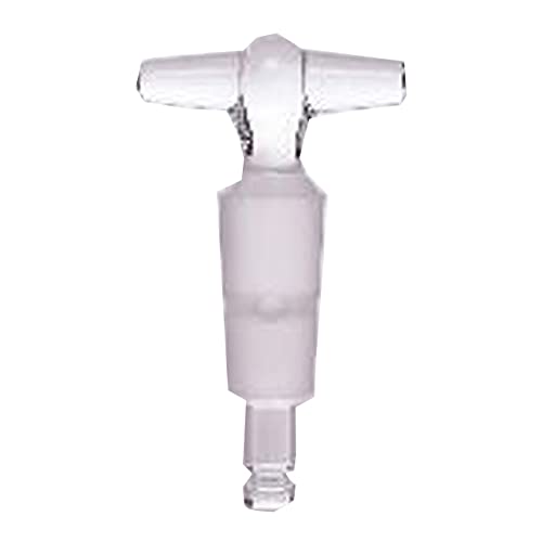 Robinet d'arrêt de laboratoire Synthware S511740 en verre avec alésage 4mm