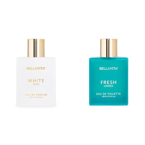 Image of Bella Vita Luxury White Oud Unisex Eau De Parfum FRESH Unisex Eau De Toilette Perfume with Bergamot LavenderYlang YlangPremium Long Lasting Fresh Fragrance for Men & Women 100ML