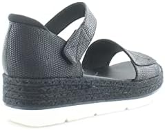 Dr. Scholl's Shoes Women's of Course Sandal, Black Snake, 8 | Image 6