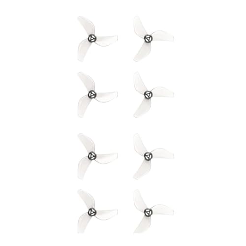 1207 Eliche a 3 pale (albero da 1,0 mm) 0,7 pollici for motori brushless 0702/0802 Air65 II Quadcopter FPV Drone(GF 1207 Gray 8PCS)