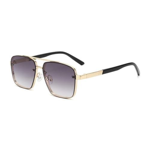 Lunettes de soleil monture métallique double pont au design élégant BLS3621-C2