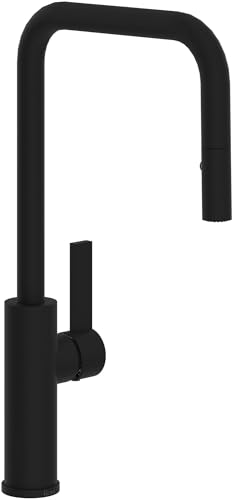 Rohl TR56D1LBMB Tuario - Grifos para fregadero de cocina, color negro mate