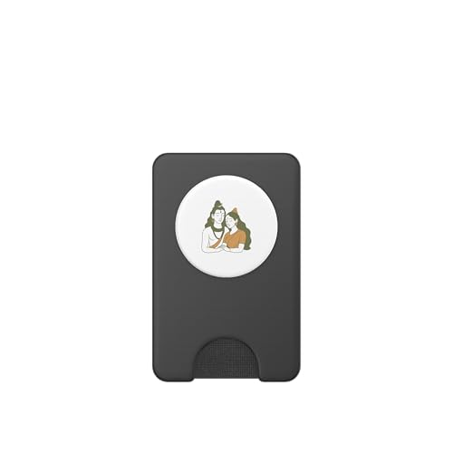 Seigneur Shiva Durga Dieu Hindou Mahadeva Déesse Parvati PopSockets PopWallet pour MagSafe – vue 2
