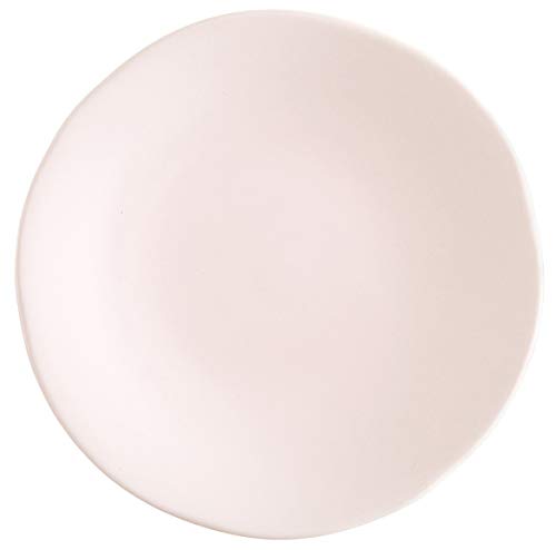 Fortessa Vitraluxe Dinnerware Heirloom Matte Finish Bread & Butter Plate 6.25-Inch, Blush, Set of 4
