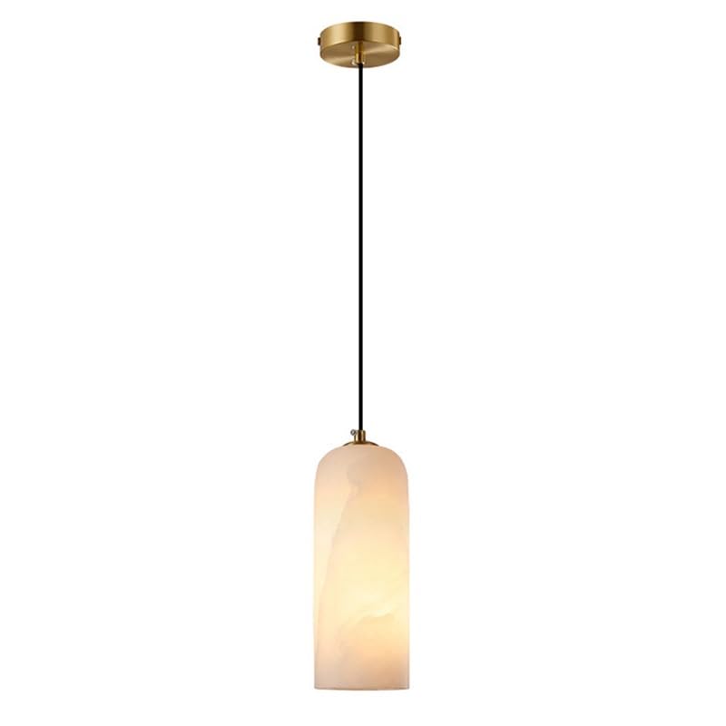 Lampe suspendue en marbre espagnol et cuivre pour chambre chic