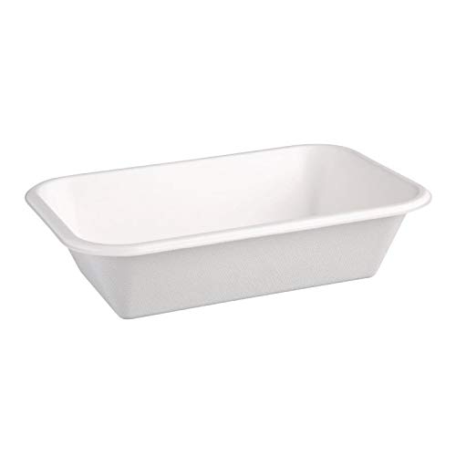 Barquette en Bagasse Compostable 21,5 cm - Lot de 50 - Fiesta Green Cover