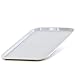 Kerafactum praktisches Servier Tablett Serviertablett Gläsertablett abräumen Gastrotablett rutschhemmend 45,5 x 35,5 cm stapelbar Farbe lichtgrau Gastronomie Kantine