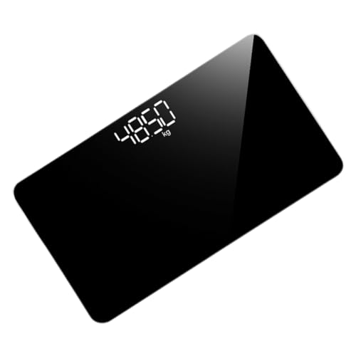 Anneome Mirror Scale Weight Measure Scale Bodyweight Scale Mirror Surface Weight Scale Digital Scale for Weight Electronic Scales Travel Scale for Weight Electronic Weight Scale Plastic