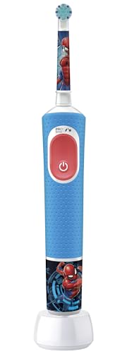 Oral-B Pro Kids Spider-Man Marvel Children's Electric Toothbrush, 1 Soft Brushing, Timer and Vibration, Rechargeable Battery, 4 Stickers, Ages 3 and Up