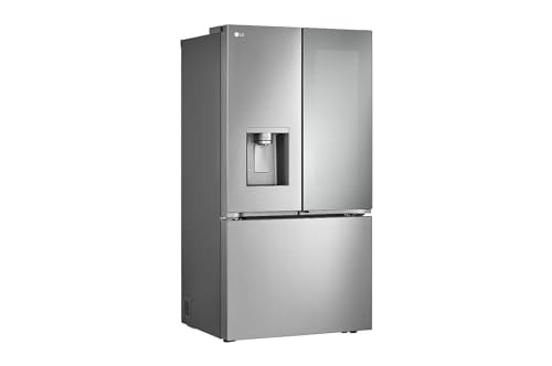 Image of LG LRYKC2606S, 26 cu. ft. Smart Mirror InstaView Counter-Depth MAX French Door Refrigerator with Four Types of Ice