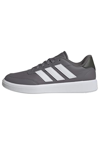 adidas Courtblock Shoes, Zapatos Hombre, Trace Grey FTWR White Shadow Olive, 45 1/3 EU