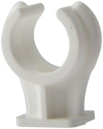 Talon OPS15 Snap-in Open Plastic Pipe Clip, White, 15 mm, Set of 100 Pieces