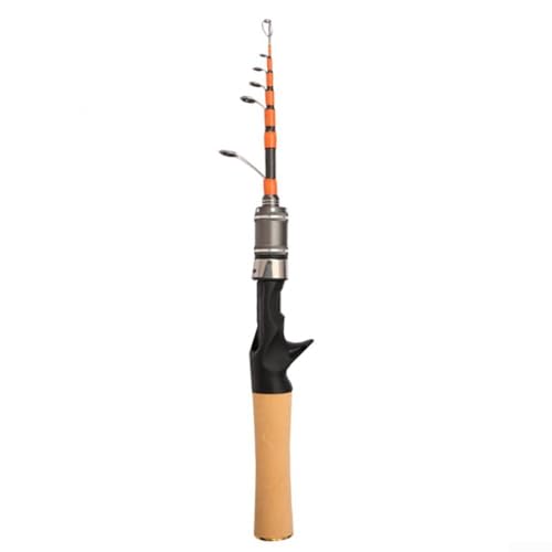 HEIBTENY Caña de pescar telescópica de carbono de 1,5 m, de 4 a 10 kg, 35 cm, para cañas de señuelo, pesca marina