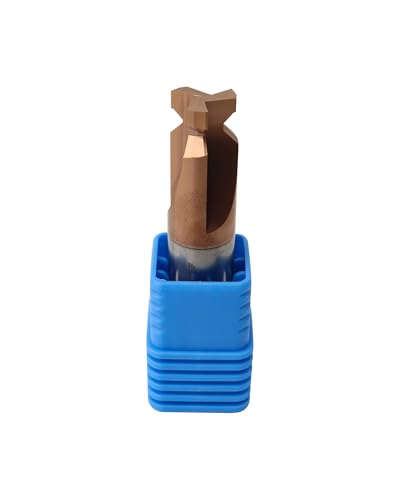 Image of 0.61 inch Carbide Square Nose End Mills, 3 Flute Solid End Mill Bits, Picatinny Rail Form Tool, AlTiN+TiSiN Coated Milling Cutters for DIYers and Professionals
