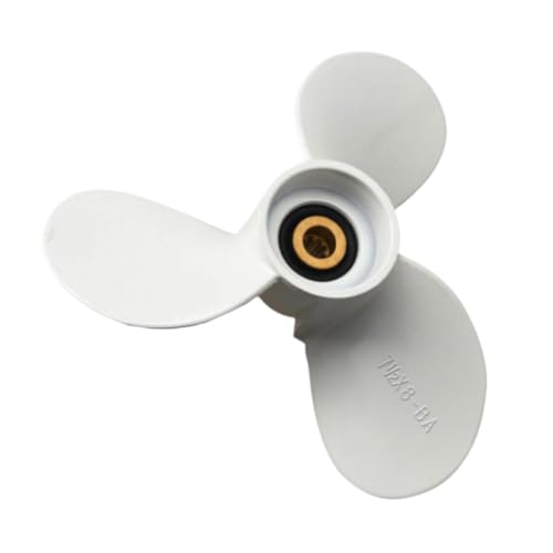 CCXTKENWU Hélice de Aluminio 7 1/2x8-Ba 3 9 Dientes estriados rotación Blanca R Compatible con Motor 4-6Hp
