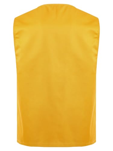 YiZYiF Kids Button Volunteer Vest V-neck Waistcoat Girls Boys Volunteers Activities Uniform Sleeveless Jacket Coat2