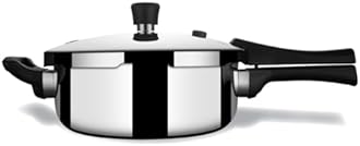 Stahl Xpress Cooker Triply Pressure Cooker Pan, Induction Cooker, Outer Lid Pressure Cooker 3.5 L, Induction & Gas Stove Compatible, 5 Years Warranty